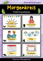 Vorschau - Poster - Morgenkreis Karten - Fledermaus für die Fledermausklasse - Deckblatt