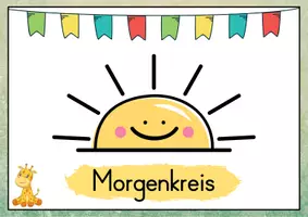 Vorschau - Poster - Morgenkreis Karten - Giraffe für die Giraffenklasse - Seite 1
