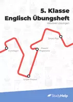 Vorschau - Arbeitsblätter - Englisch 5. Klasse Übungsheft mit 85 Aufgaben und Lösungen - Deckblatt
