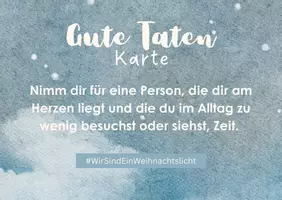 Vorschau - Bildkarten - Gute Taten Karten #WirSindEinWeihnachtslicht - Seite 1