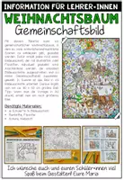 Vorschau - Mal- und Bastelvorlagen - Weihnachtsbaum - Gemeinschaftsbild (Kooperatives Poster) - Seite 1