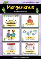 Vorschau - Poster - Morgenkreis Karten - Krokodil für die Krokodilklasse - Deckblatt