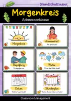 Vorschau - Poster - Morgenkreis Karten - Schnecke für die Schneckenklasse - Deckblatt
