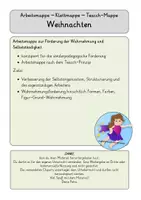Vorschau - Mal- und Bastelvorlagen - Weihnachten Klettmappe - Arbeitsmappe - Teacch - Seite 1