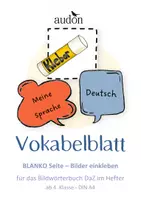 Vorschau - Anderer Materialtyp - Bildwörterbuch DaZ ab Klasse 4 - BLANKO-Seite für alle Themen - "eigene Wörter & Merksätze" - individuelles Bildwörterbuch DaZ im Schnellhefter - Deckblatt