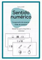 Vista previa - Hojas de trabajo - Sentido numérico material para colorear - Portada