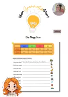 Vorschau - Arbeitsblätter - Arbeitsblatt: Negation - Deckblatt
