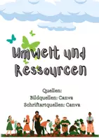 Vorschau - Arbeitsblätter - Umwelt und Ressourcen: Testfragen und Antworte - Deckblatt