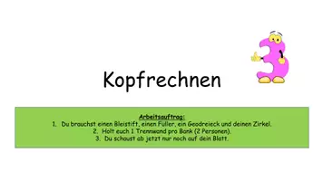 Vorschau - Arbeitsblätter - Kopfrechnen (Kopfrechenblatt und Powerpoint) - Seite 2