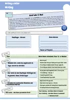 Vorschau - Arbeitsblätter - Writing a letter - Einen Brief verfassen - Seite 1