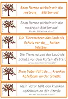 Aperçu - Cartes d'exercices - Allemand: Akkusativ oder Dativ Übungskarten Herbst - Page 2