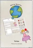 Vorschau - Lehrpläne/Lehrermaterial - Welt der Wortarten: Verben - Lehrmaterial zur Einführung - Deckblatt