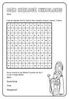 Vorschau - Arbeitsblätter - Der Heilige Nikolaus - Lesetext mit Suchsel - Seite 2