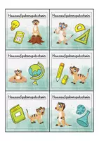 Vorschau - Bildkarten - Erdmännchen Hausaufgabengutscheine für die Erdmännchenklasse - Seite 1