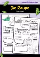 Vorschau - Mal- und Bastelvorlagen - Raupenklasse Materialpaket - Raupe Sparpaket - Seite 1