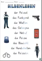 Vorschau - Arbeitsblätter - Lesetext Silbenlesen "Auf Streife mit Marlene" 2-fach differenziert - DaZ / DaF / Deutsch - Seite 3