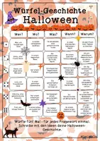 Vorschau - Arbeitsblätter - Würfelgeschichte Halloween mit Differenzierung/Wortspeicher FrauCuppaTea - Seite 3