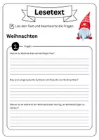 Vorschau - Arbeitsblätter - Leseverständnis - Weihnachten + Lösungen - Seite 3