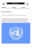 Vorschau - Arbeitsblätter - Die Geschichte der Vereinten Nationen - 4 Merkblätter + Aufgaben - Seite 1