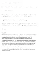 Vorschau - Arbeitsblätter - Arbeitsblatt Thema - Plastikverschmutzung und Recycling - Seite 1
