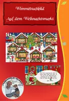 Vorschau - Interaktives Material - Digitales Suchspiel Wimmelbild Auf dem Weihnachtsmarkt - Deckblatt