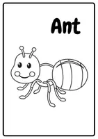 Aperçu - Apprentissages en autonomie - Coloriage insecte en noir et blanc version uk - Page 2