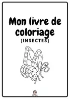 Aperçu - Apprentissages en autonomie - Coloriage insecte en noir et blanc version uk - Page de couverture