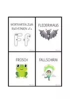 Vorschau - Spiele - Wortkarten zum Buchstaben F - Seite 1