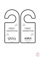Vista previa - Manualidades / Dibujos para colorear - COLGADORES DE NAVIDAD - En inglés y en español - página 2