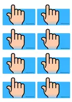 Vorschau - Aufgabenkarten - Schreibhelfer 1 Fingerbreit Abstand - Seite 1