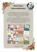 Vorschau - Aufgabenkarten - Gute Taten-Adventskalender - 24 Karten - Deckblatt
