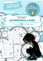 Vorschau - Klassenarbeiten - Lektürekontrolle „MOMO“ - Deckblatt