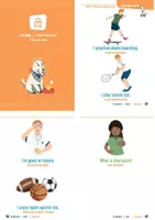 Aperçu - Préparation de séquence / Séquence complète - Sports, livre audio (My First Sentences) - Page 2