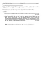 Vorschau - Klassenarbeiten - Klausur Büchner Woyzeck Szene Hof des Doktors - Deckblatt