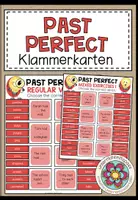 Vorschau - Fördermaterial/Inklusion - PAST PERFECT - Klammerkarten - Deckblatt