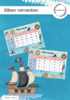 Vorschau - Spiele - Silben versenken (Silbenspiel für Deutsch) - Deckblatt