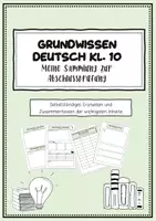 Vorschau - Arbeitsblätter - XXL Materialpaket Abschlussprüfung Deutsch Realschule und Präsentationsprüfung Hauptschule - Deckblatt