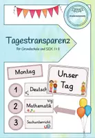 Vorschau - Präsentationen/Tafelbilder - Tagestransparenz Grundschule + Sek I & II - Deckblatt