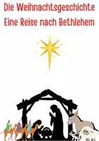 Vorschau - Arbeitsblätter - Die Weihnachtsgeschichte Eine Zeitreise nach Bethlehem (+ Aufgaben) - Deckblatt