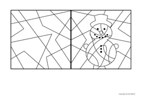 Vorschau - Arbeitsblätter - Karten Winter und Weihnachten differenziert - Kunst- und Deutschunterricht - Seite 3