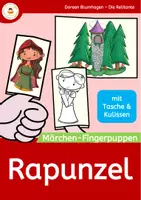 Vorschau - Mal- und Bastelvorlagen - Rapunzel - Märchen - Fingerpuppen - Deckblatt