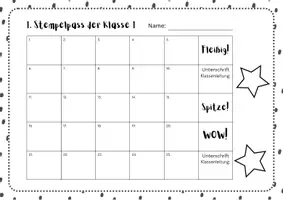 Vorschau - selbst erstellte Cliparts/Grafiken - Stempelpass - Verstärker - Belohnungssystem (Classroom Management) - Seite 1