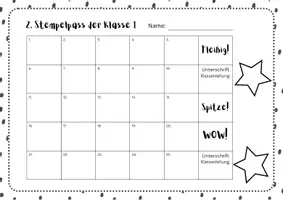 Vorschau - selbst erstellte Cliparts/Grafiken - Stempelpass - Verstärker - Belohnungssystem (Classroom Management) - Seite 2