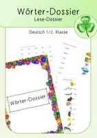 Vorschau - Unterrichtsreihen - Wörter-Dossier; Lese-Dossier - Deckblatt