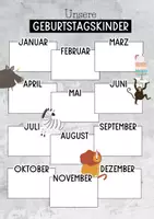Vorschau - Mal- und Bastelvorlagen - Geburtstagskalender - tierische Glückwünsche - Geburtstag - Seite 3