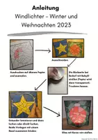 Vorschau - Mal- und Bastelvorlagen - Windlichter Winter Weihnachten, differenziert (2023) - Seite 2