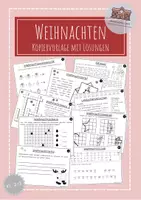 Vorschau - Arbeitsblätter - Miniheft - Weihnachten (Adventskalender) - Deckblatt