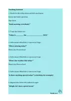 Vorschau - Anderer Materialtyp - Teacher Assistant zum Stundenbeginn im Englischunterricht - Deckblatt