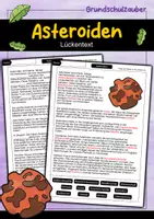 Vorschau - Arbeitsblätter - 22 Planeten - 11 Lückentexte + 11 Steckbriefe - Materialpaket - Seite 1