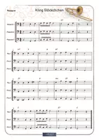 Vorschau - Unterrichtsreihen - MUSIK 🔔 Kling Glöckchen für Posaune mit 🎧 Audio und 🎵 Noten 3-stimmig • Bläserklassen • Klassenmusizieren - Seite 1